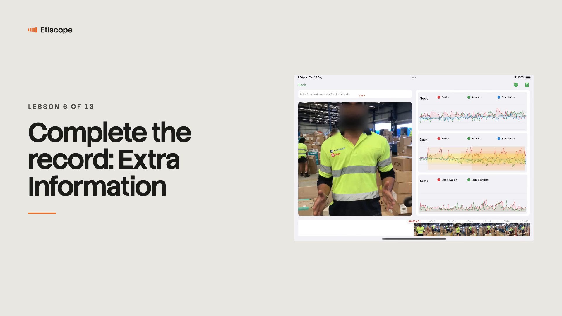 Video poster for lesson 6, Complete the record: Extra Information