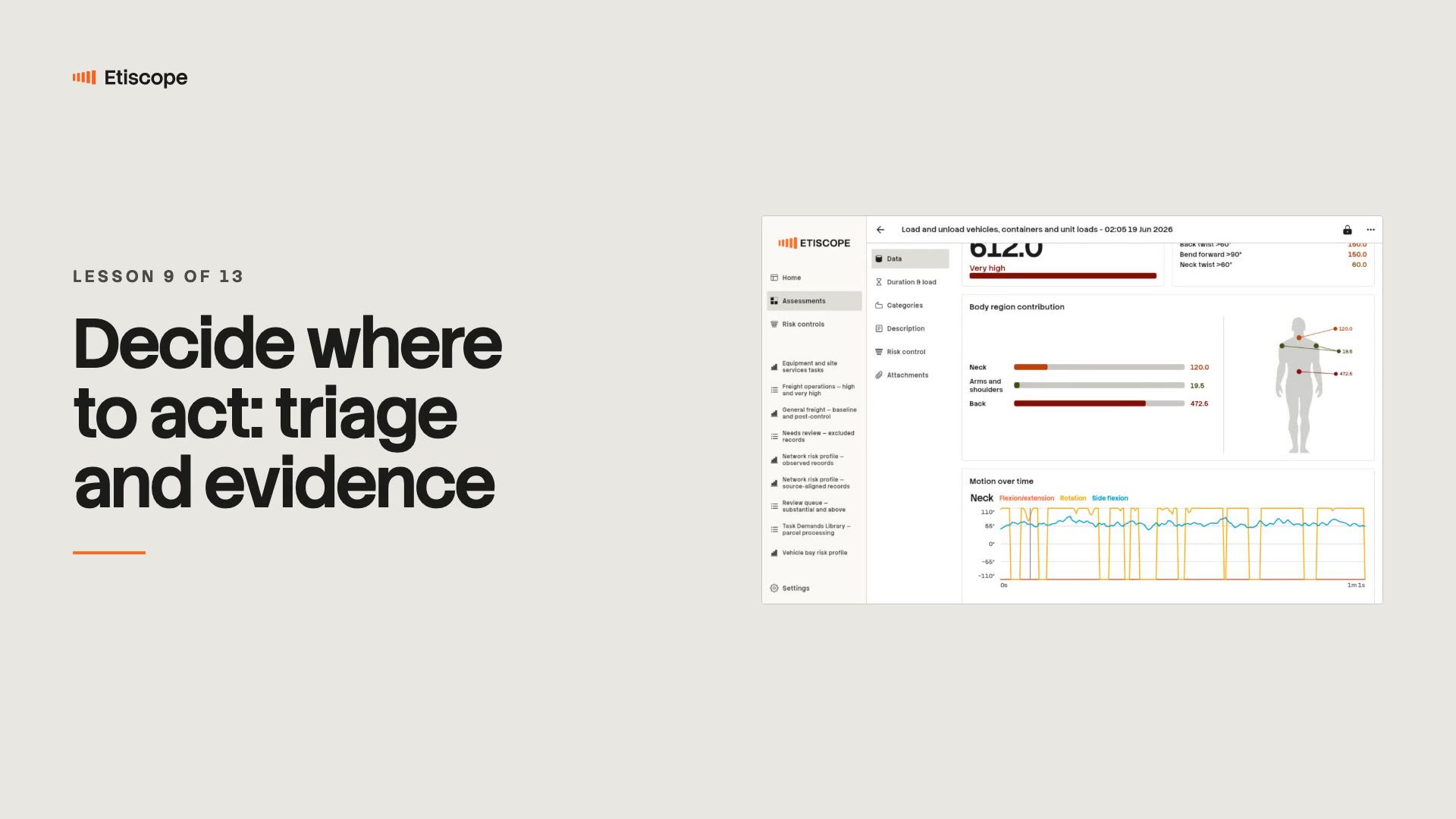 Video poster for lesson 9, Decide where to act: triage and evidence